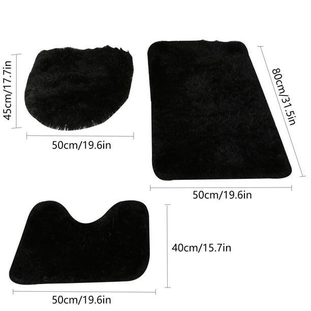 Alfombras de baño, alfombras para sala de estar, alfombra de área, alfombra de baño de 3 piezas, alfombra de baño súper suave, antideslizante y absorbente, alfombra de baño, alfombra de baño para cojí