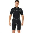 thumbnail image 1 of Combinaison de Plongée 3MM Résistante à l'Usure Manches Courtes Short Combinaison Longue Durée Sensation de Fraîcheur Accessoire de Surf Homme Noir TTG, 1 of 7