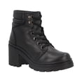 thumbnail image 1 of Botas Vitalia Mujer Piel Casual Ajustable Comoda Resistente Suela Alta Negro Talla 24.5, 1 of 4