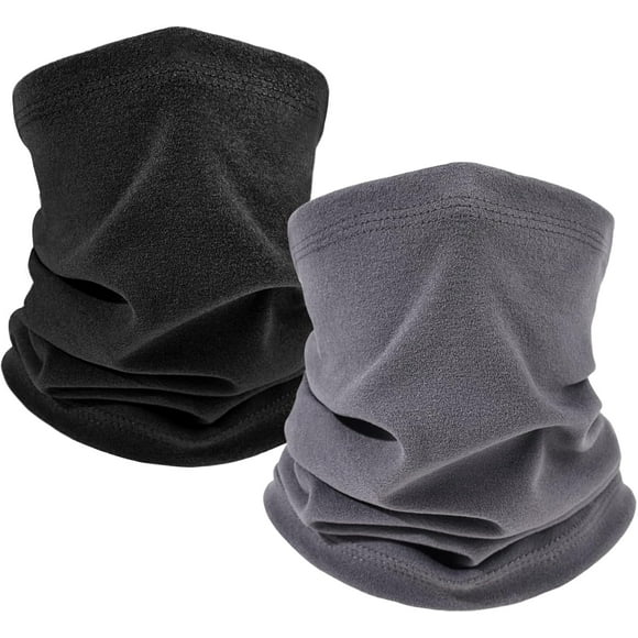 2 Pack Winter Neck Gaiter,Neck Warmer Face Scarf,Windproof Face Mask Cover Cold Weather Scarf for Men and Women