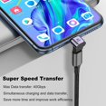 thumbnail image 3 of Adaptador De Ángulo Usb C De 40 Gbps [Paquete De 2] Adaptador Usb-C Macho A Hembra En Ángulo De 90 Grados Usb 3.1 De Ángulo Recto De 8 K A 60 Hz Para Computadora Portátil, Tableta, Cámara Vr, Teléfono, 3 of 5