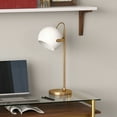 thumbnail image 3 of Evelyn&Zoe Mid-Century Modern Metal Desk Lamp with White Shade, 3 of 10