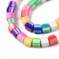 thumbnail image 3 of Handmade Polymer Clay Beads Strands Cube Colorful 6~6.5x6~6.5x6~6.5mm Hole: 1.4mm about 61pcs/strand 15.75 inch~15.94 inch(40.5cm), 3 of 8