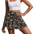 thumbnail image 2 of Xoenoiee Mushroom Berry Leaves Print Tennis Skirts for Women High Waisted Pleated Skirt with Pockets Shorts Athletic Skort Golf Outfits for Workout Pickleball, M, 2 of 5