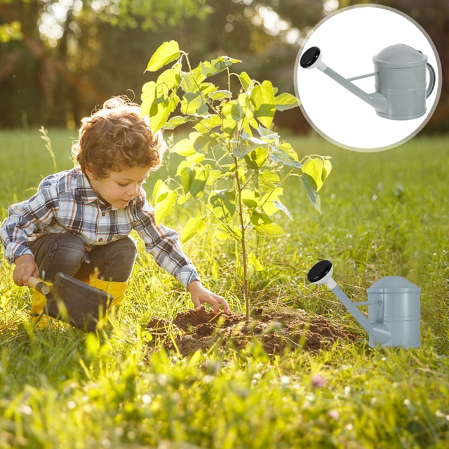 LOLIPPYY 1Ud Regadera De Plástico Con Boquilla Fija Y Mango Ergonómico Para Jardín Y
