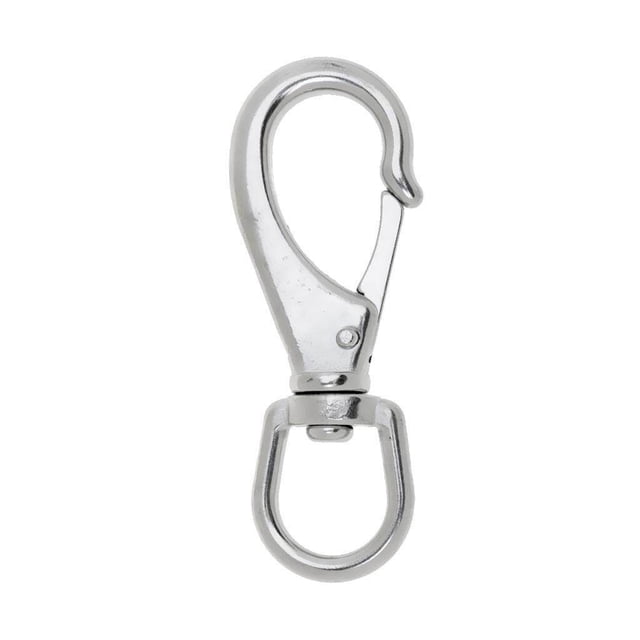 Langgg 304 Stainless Steel Marine Boat Swivel Eye Quick Spring Snap Hook 3# 115mm