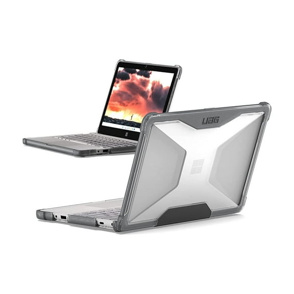 UAG Surface Laptop SE Case 2022 11.6 inch Screen Laptop for Education Clear Translucent Ice Rugged Featherlight Shockproof Plyo Military Drop Tested Laptop Cover