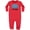 Red, variant on Drag Racing is My Thing with Flags Baby Fleece Romper