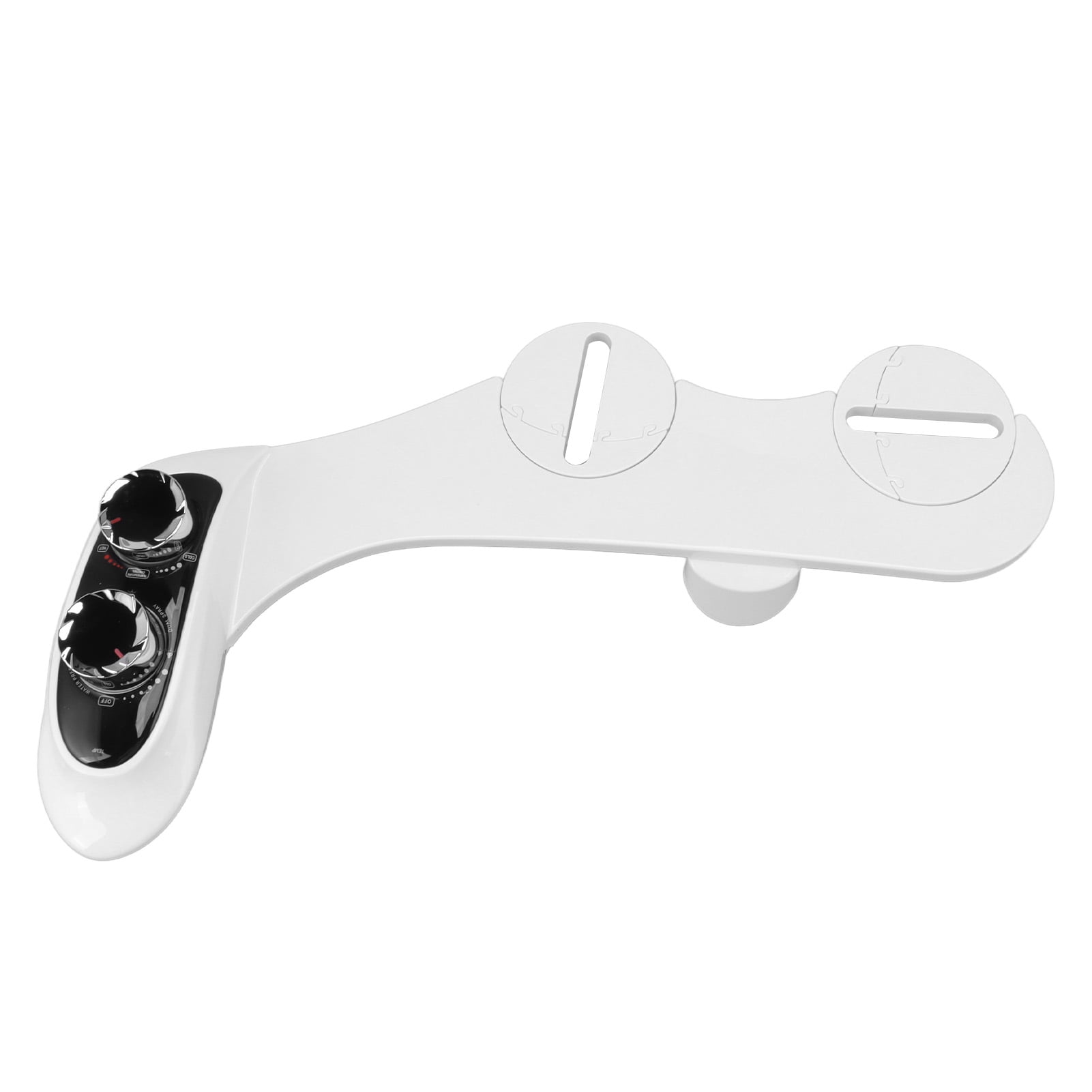 NFTIGB Dual Nozzle Hot Cold Bidet ABS Toilet Seat Attachment with Temperature Display, 17.72 inches / 45 cm