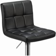 thumbnail image 2 of XPOPR Black Bar Stools, Adjustable Modern Barstools, Swivel PU Leather Stool Chair with Back, Kitchen Island Counter Height Swivel Stools, Black, 2 of 6