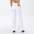 thumbnail image 3 of roswear Wide Leg Jeans for Women Baggy Denim Pants, Size 4-18, 3 of 6