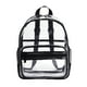 thumbnail image 1 of Mochila transparente grande de capacidad negra, PVC almacenamiento, para estudiantes, 1 of 5