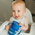thumbnail image 4 of Dr. Brown's Milestones Cheers 360 Cup Spoutless Transition Cup with Handles for Easy Grip and Leak-Free Learning, Blue Safari, 7 oz/200 mL, 6m+, 4 of 8