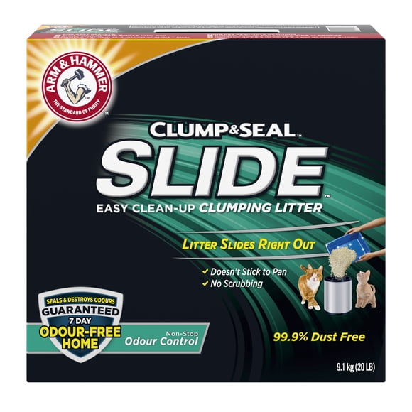 Litière agglomérante Arm & Hammer Slide avec contrôle continu des odeurs, 9.1 kg