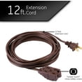 3Outlet Extension Cord with Multiple Outlets 12 Ft Extension Cord