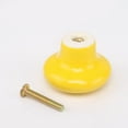 thumbnail image 2 of facefd Colorful Ceramics Button Shape Round Handles pull knobs Ceramics colorful knobs Cabinet Pull Knobs for Cabinet Cupboard Wardrobe Drawer Closet Door, 2 of 7
