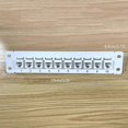 thumbnail image 3 of 10 Port Straight-through CAT5e Patch Panel RJ45 Network Cable Adapter Keystone Jack Ethernet Distribution Frame UTP 19in, 3 of 4