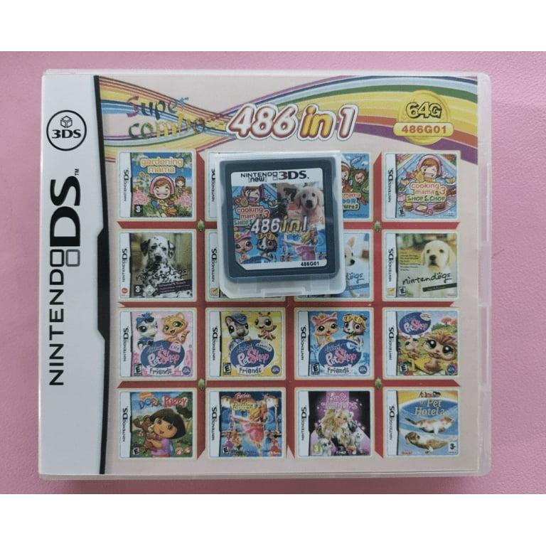 486 In1 Nintendo Ds Girl Games NDS NDSL NDSi 3DS 2DS Multi 