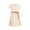 Jaune, variante sur Robe d'Été de Plage Parent-Enfant Mode d'Été Imprimé à Pois Robe de Plage à Manches Volantées avec Lien Costume Mère-Fille Enfant