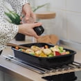 thumbnail image 3 of RUNROTOO 2 Pcs Steel Baking Toaster Oven Pans Nonstick Surface For Food Preparation, 3 of 8