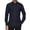 11# Navy, variant on Mens Wrinkle Free Long Sleeve Dress Shirts Lapel Collar Slim Fit Button Down Business Casual Tops Wine XS