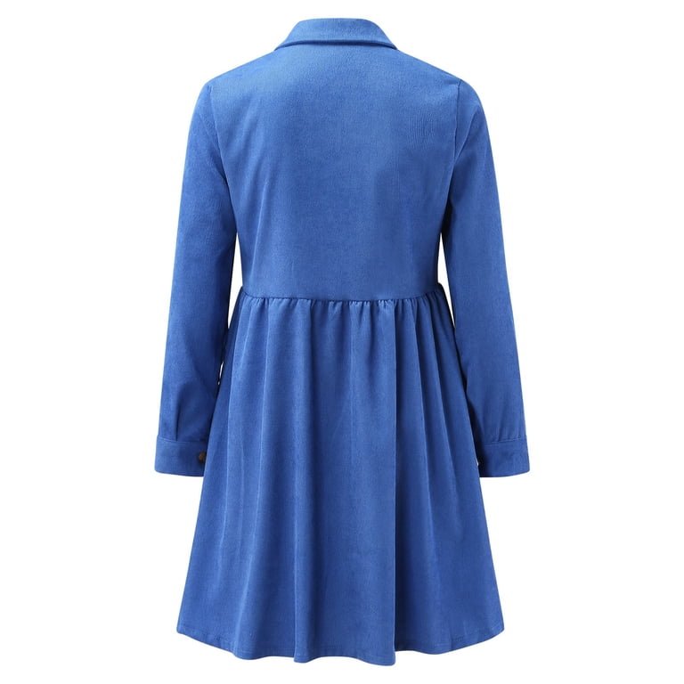 blue corduroy dress womens Share Your Story Light Blue Corduroy Shirt Dress, Medium - The Mint Julep Boutique
