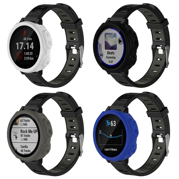 HAMPPLIES 4PCS Silicone Watch Protector Forerunner 235 735XT Concise Lightweight Scratch-resistant