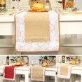 thumbnail image 2 of Bangcool Christmas Table Runner Plain Lace Rectangular Dresser Scarf Christmas Decoration, 2 of 9
