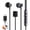 black, variant on SIMSONLAB HiFi Wired Earbuds, Karaoke Live Sound Card Headphones, Noise Reduction Mic, Real-Time Monitor, Type-C & Lightning Universal Compatible