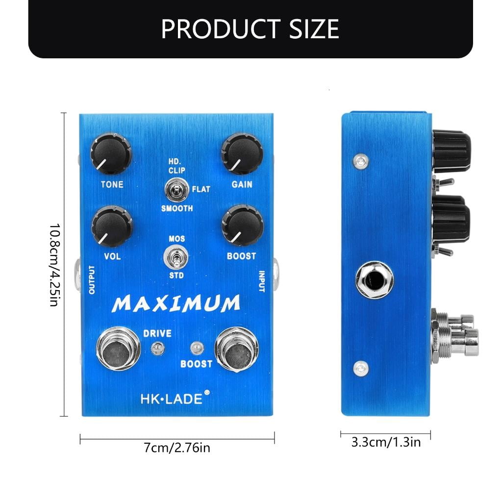 CEORPER Electric Guitar Effect Pedals DC9V Effect Device Overload Overdrive Effector