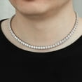 thumbnail image 5 of 5mm Men Moissanite Necklace Chain D Color VVS1 clarity Diamond Necklace 925 Sterling Silver Diamond Tennis Necklace for Men Women with Certificate 15-24inch, 5 of 9