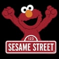 thumbnail image 2 of Men's Sesame Street Elmo Red Logo Sign  Pull Over Hoodie, 2 of 4