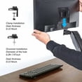 thumbnail image 3 of FITUEYES Dual Monitor Stand Gas Spring Riser Swivel Tilt and Height Adjustable Computer Screen Arms suits 13-27 inch LCD LED Computer Screen, 3 of 7