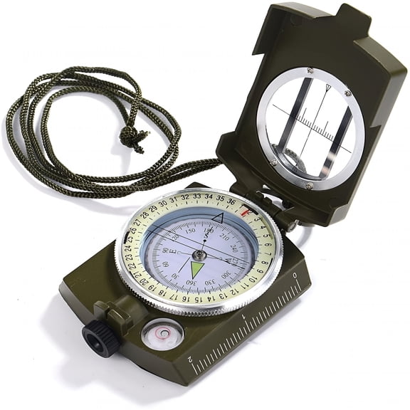 GJX Military Lensatic Sighting Compass Waterproof for Outdoor Activities, 0.507lb