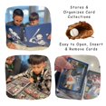 thumbnail image 4 of Álbum para cartas de béisbol Rucher, 50 fundas, capacidad para 900 cartas, azul, 4 of 7