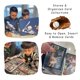 thumbnail image 4 of Álbum para cartas de béisbol Rucher, 50 fundas, capacidad para 900 cartas, azul, 4 of 7