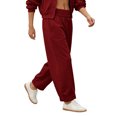 thumbnail image 5 of Hrsba Mens Exercise Pants,Elastic Waist Solid Color Summer Casual Lightweight Breathable Long Pants, 5 of 5