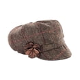 thumbnail image 2 of Mucros Weavers Women's Adult Wool Newsboy Cap, Brown, One Size, 2 of 2