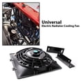 thumbnail image 2 of CROSSDESIGN Universal 7" Slim Pull Push Engine Oil Cooler Radiator Cooling Fan 12V 80W Mount Kit, 2 of 12
