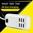 thumbnail image 2 of Trayknick USB Charger Intelligent 6 Ports Wide Compatibility 5V 6A Quick Charge USB Charging Station for Mobile Phone, 2 of 13