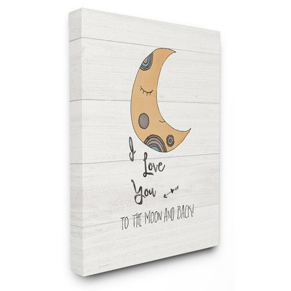 The Stupell Home Decor Collection The Kids Room by Stupell I Love You Moon Wall Art