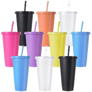 500 ml Iced Coffee Tumbler Cup with Straw BPA Free – The Pom