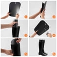 thumbnail image 5 of 8pcs Boot Shaper Form Inserts Reusable Tall Boot Support Holder Pads for Men Women Knee High Boots Black, 5 of 7