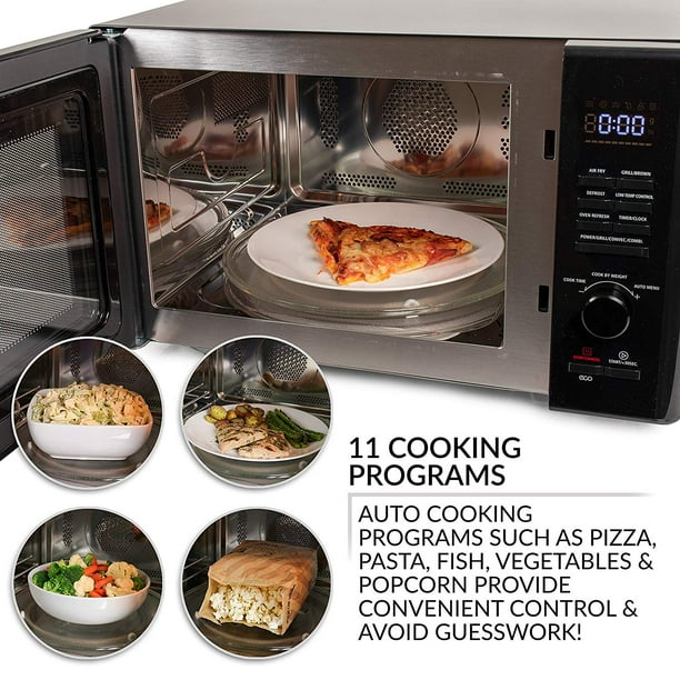 Farberware Black FMO10AHDBKC 1.0 Cu. Ft 1000Watt Microwave Oven with Healthy Air Fry and Grill