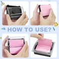 thumbnail image 4 of Shiyou-Distributeur de Notes Post-It, Support de Notes Autocollant 3x3 Pouces, Base Noire, Distributeur de Notes Post-It pour Bureau Maison Salle de Classe, 4 of 4