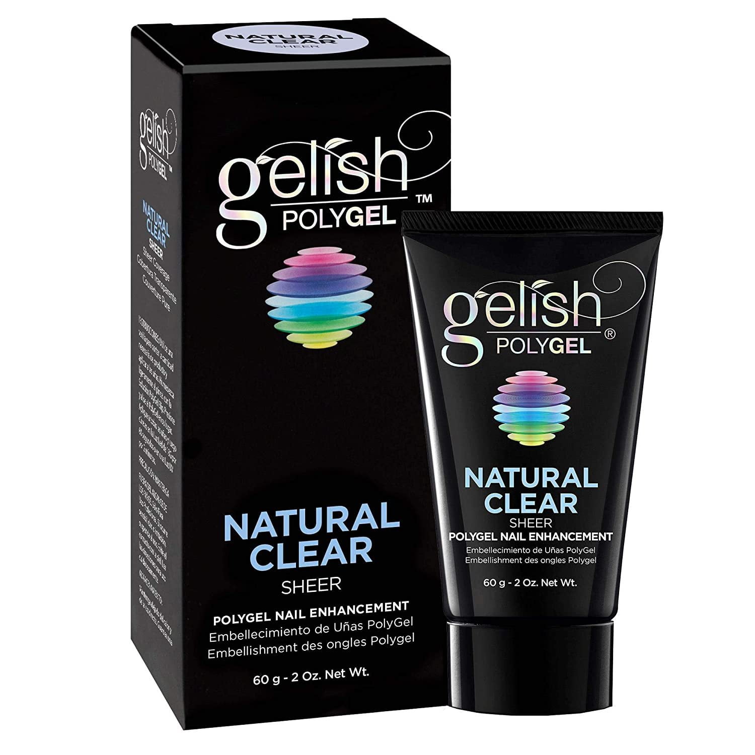 Harmony Gelish PolyGel Nail Enhancement Natural Clear Sheer 2 oz