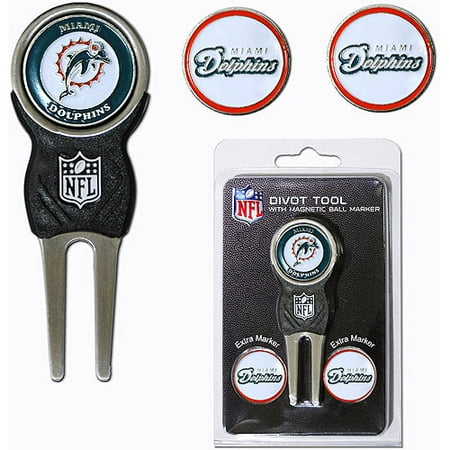 UPC 637556315458 product image for Team Golf NFL Miami Dolphins Divot Tool Pack With 3 Golf Ball Markers | upcitemdb.com