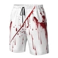 thumbnail image 4 of Balery Bloody Hand Traje de Baño Estilo Hawaiano para Hombre, Shorts de Secado Rápido con Bolsillos-3X-Large, 4 of 6