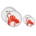thumbnail image 1 of Rojo sonriente gato gordo animal acuarela Insignia insignia botón diseño conjunto, 1 of 3
