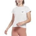 thumbnail image 1 of Reebok Womens Pocket Logo Basic T-Shirt, White, X-Small, 1 of 1